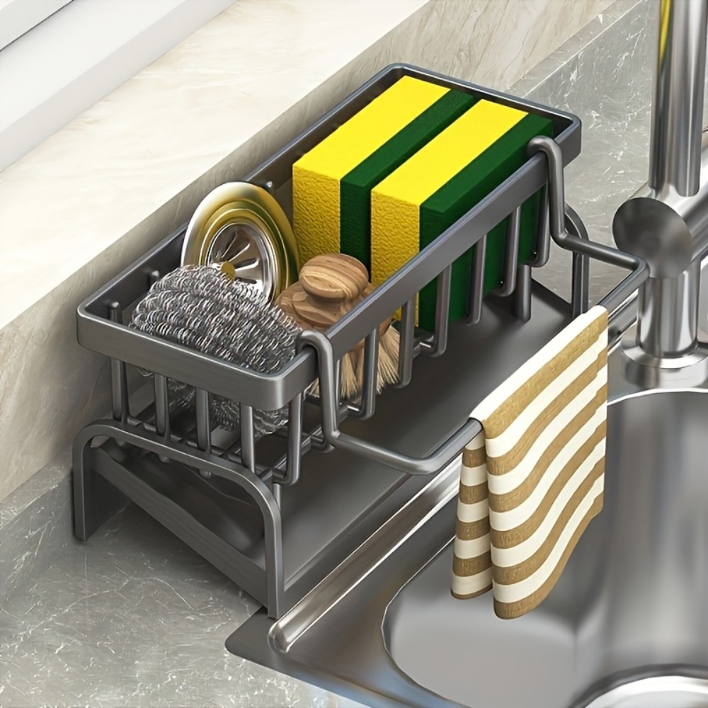 Commercial Kitchen Floor Drain - حامل إسفنج لحوض المطبخ، منظم حوض