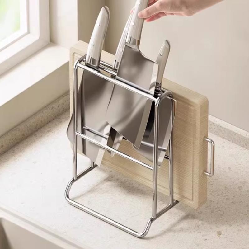 Commercial Kitchen Knife Holder - منظم سكاكين المطبخ مع فتحة للوح