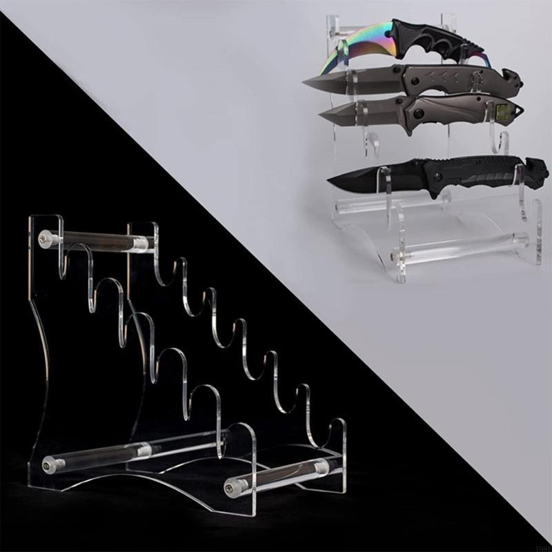 Commercial Kitchen Knife Holder - عرض سكين شفاف وقف الوقوف أكريليك