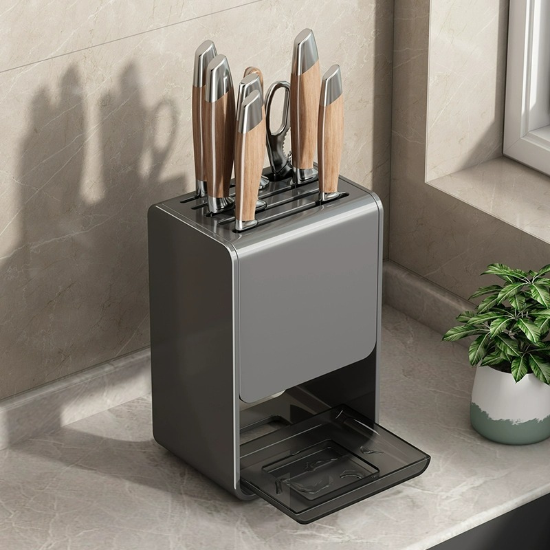 Commercial Kitchen Knife Holder - حامل سكاكين من الفولاذ الكربوني يثبت