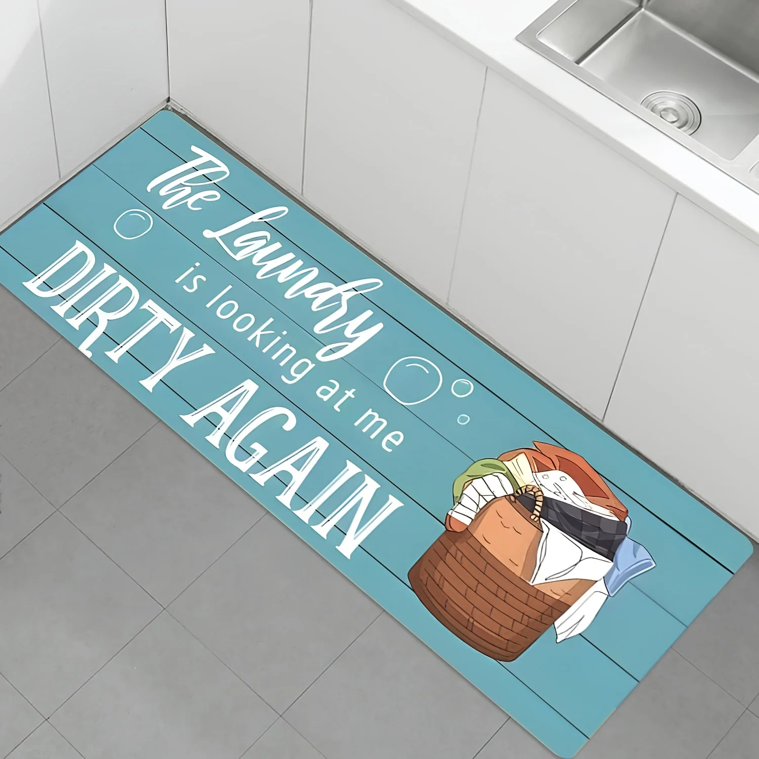 Commercial Kitchen Quotes - سجادة مطبخ مطبوعة بعبارات مضحكة للغسيل،