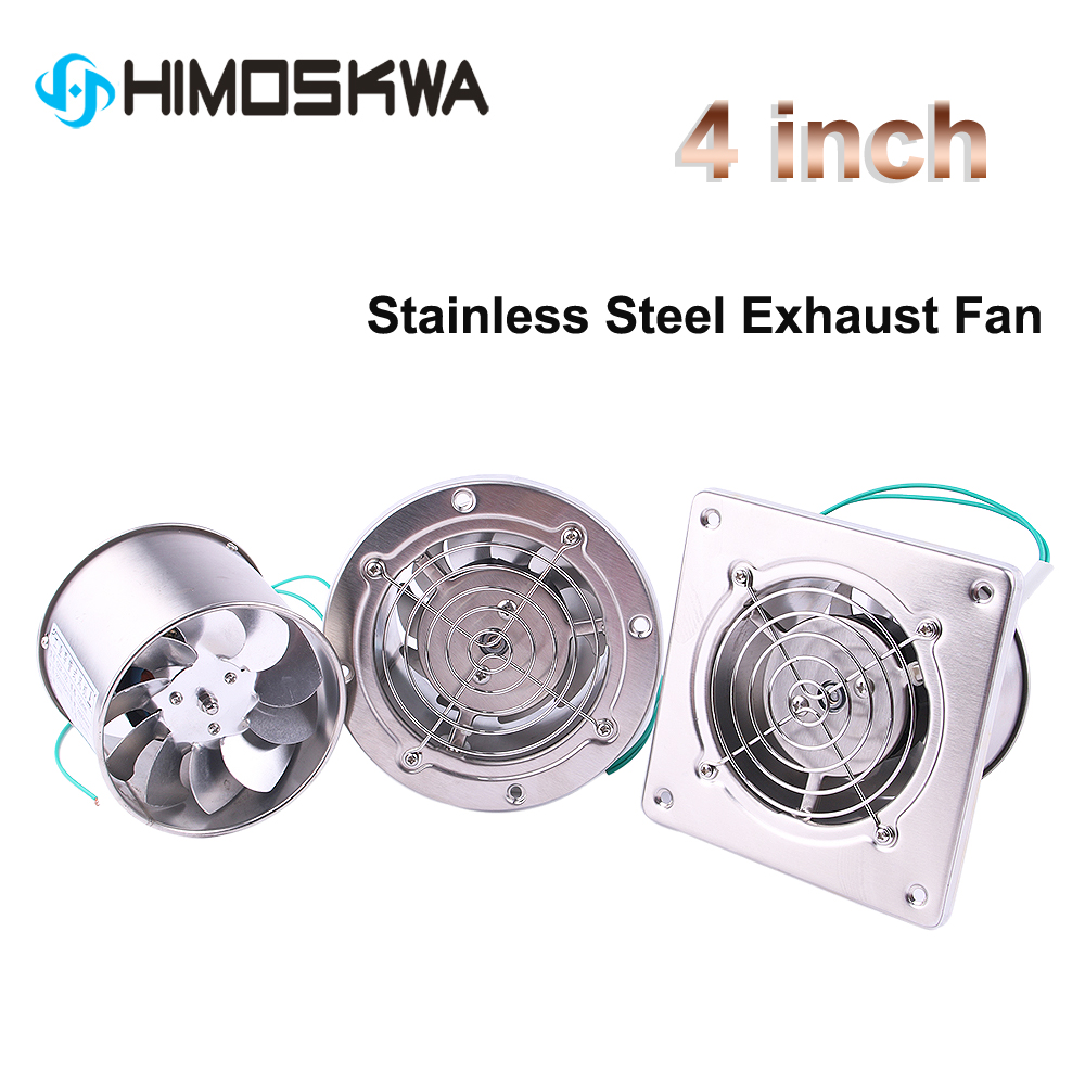 Commercial Kitchen Exhaust Fan - 4 بوصة الأنابيب الفولاذ المقاوم للصدأ