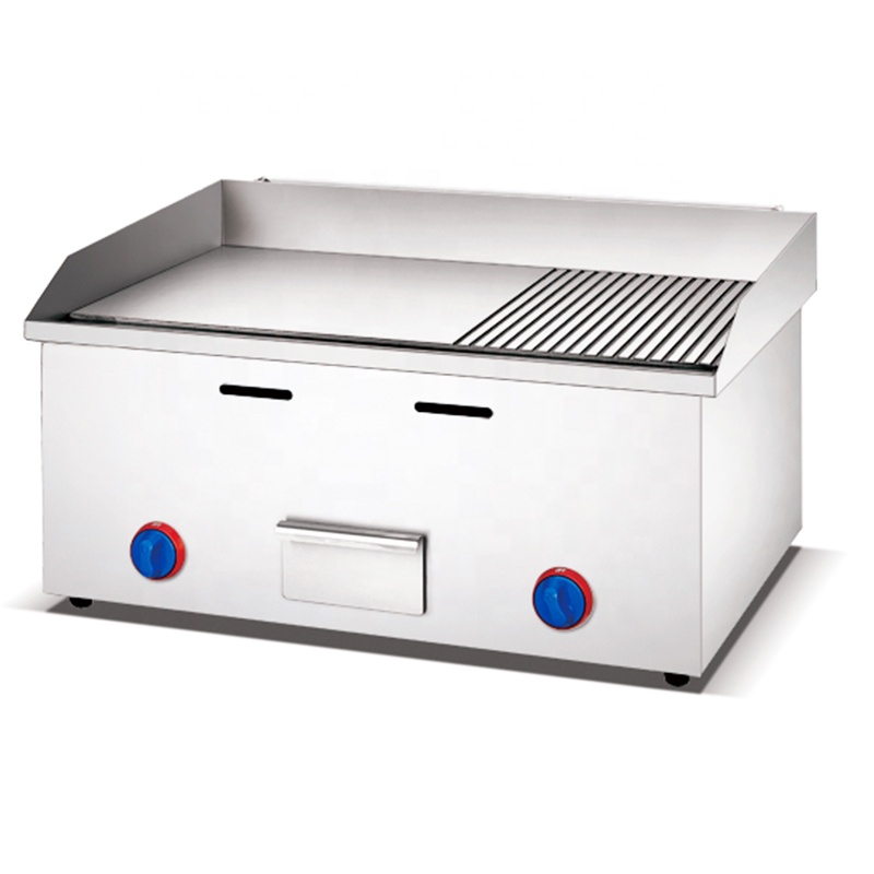 Commercial Kitchen Griddle - شواية كهربائية تجارية كبيرة من الفولاذ
