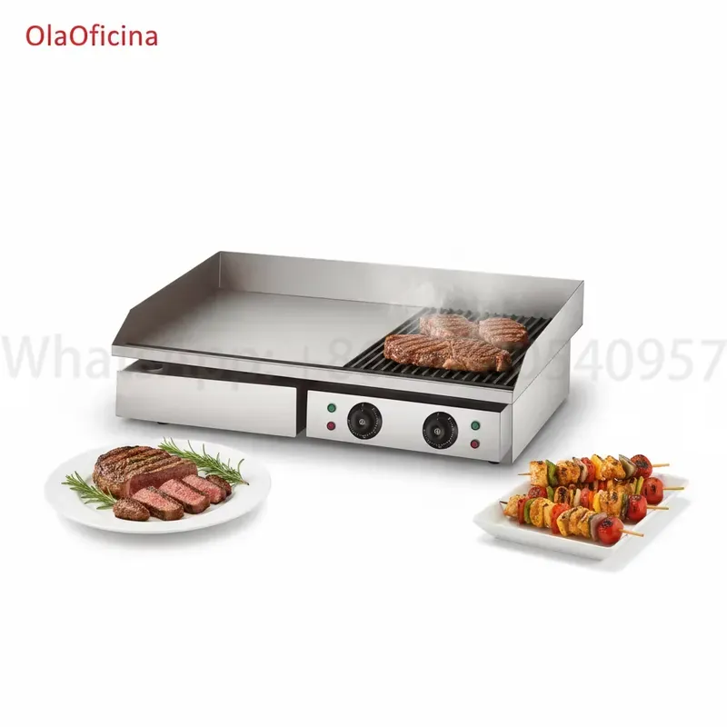 شواية كهربائية احترافية بقوة 4 - مراجعة Commercial Kitchen Griddle وسعره