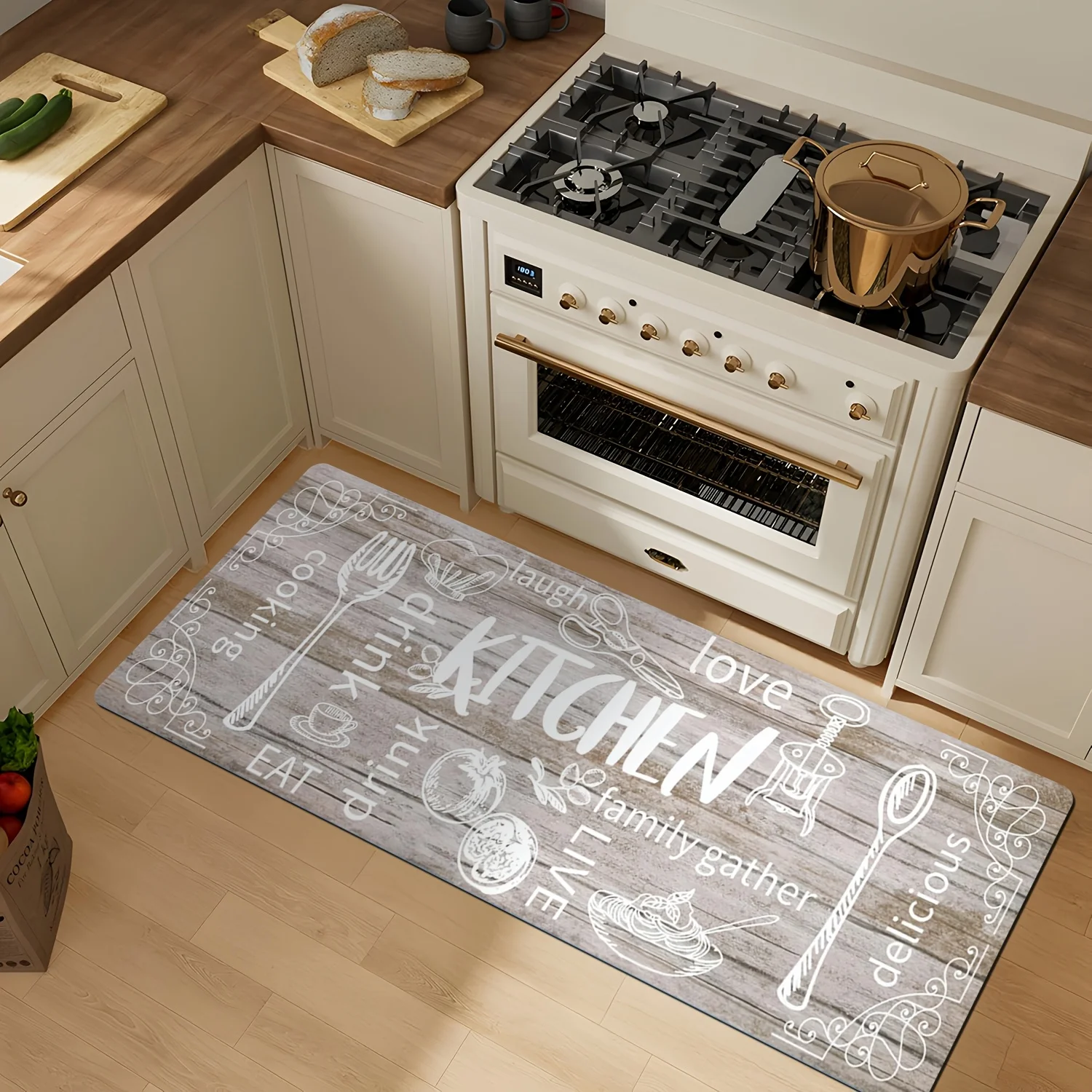 سجادة مطبخ خشبية مطبوعة بتصميم - مراجعة Commercial Kitchen Quotes وسعره