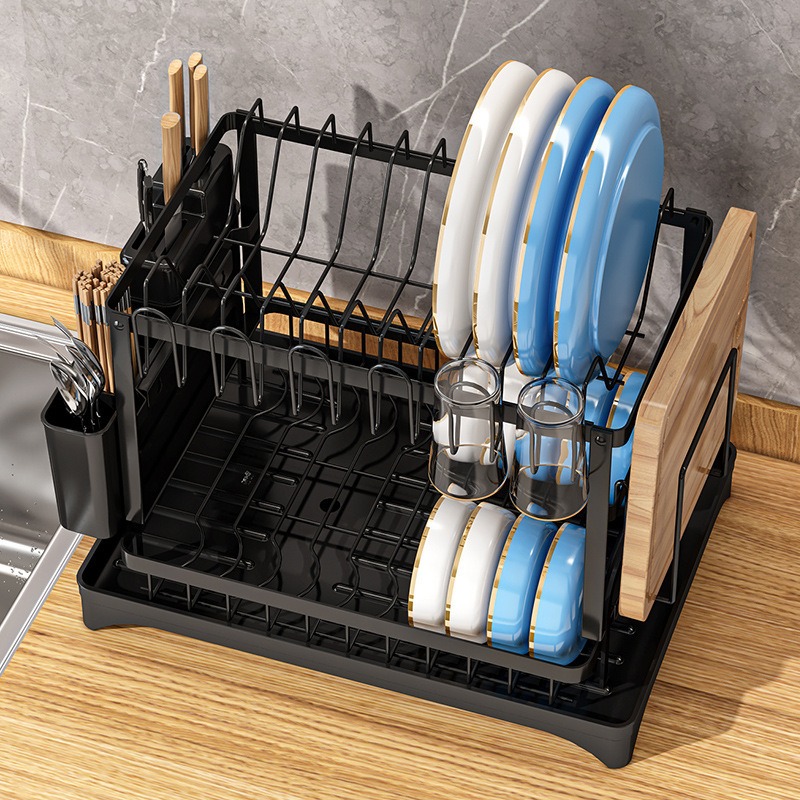 رف تجفيف الأطباق ذو طبقتين وسع - مراجعة Commercial Kitchen Floor Drain وسعره