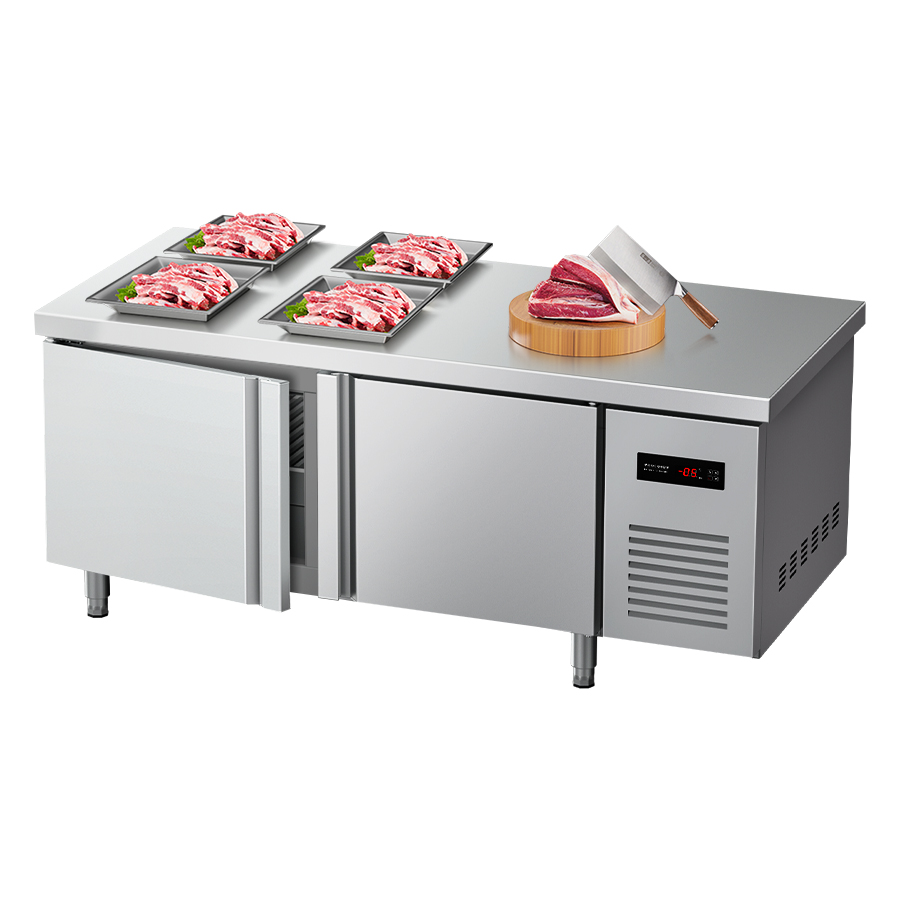ثلاجة YINZHENG 1.5 متر تجارية  - مراجعة Commercial Kitchen Prep Table With Storage وسعره