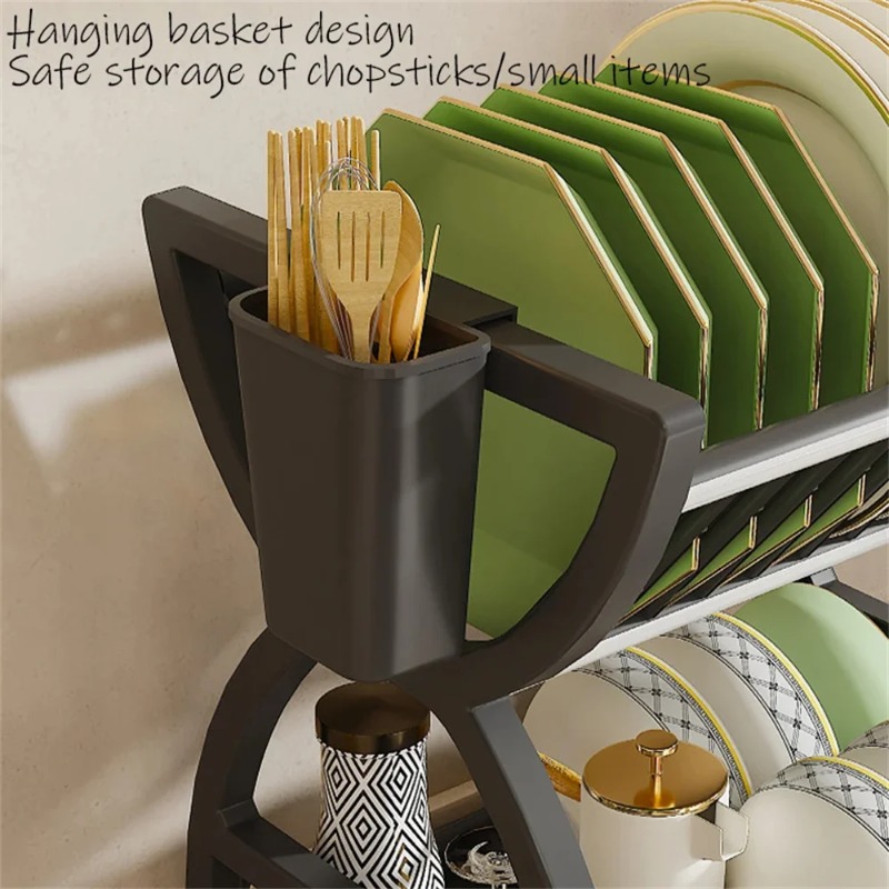 رف تجفيف أطباق من طبقتين للمطب - مراجعة Commercial Kitchen Floor Drain وسعره