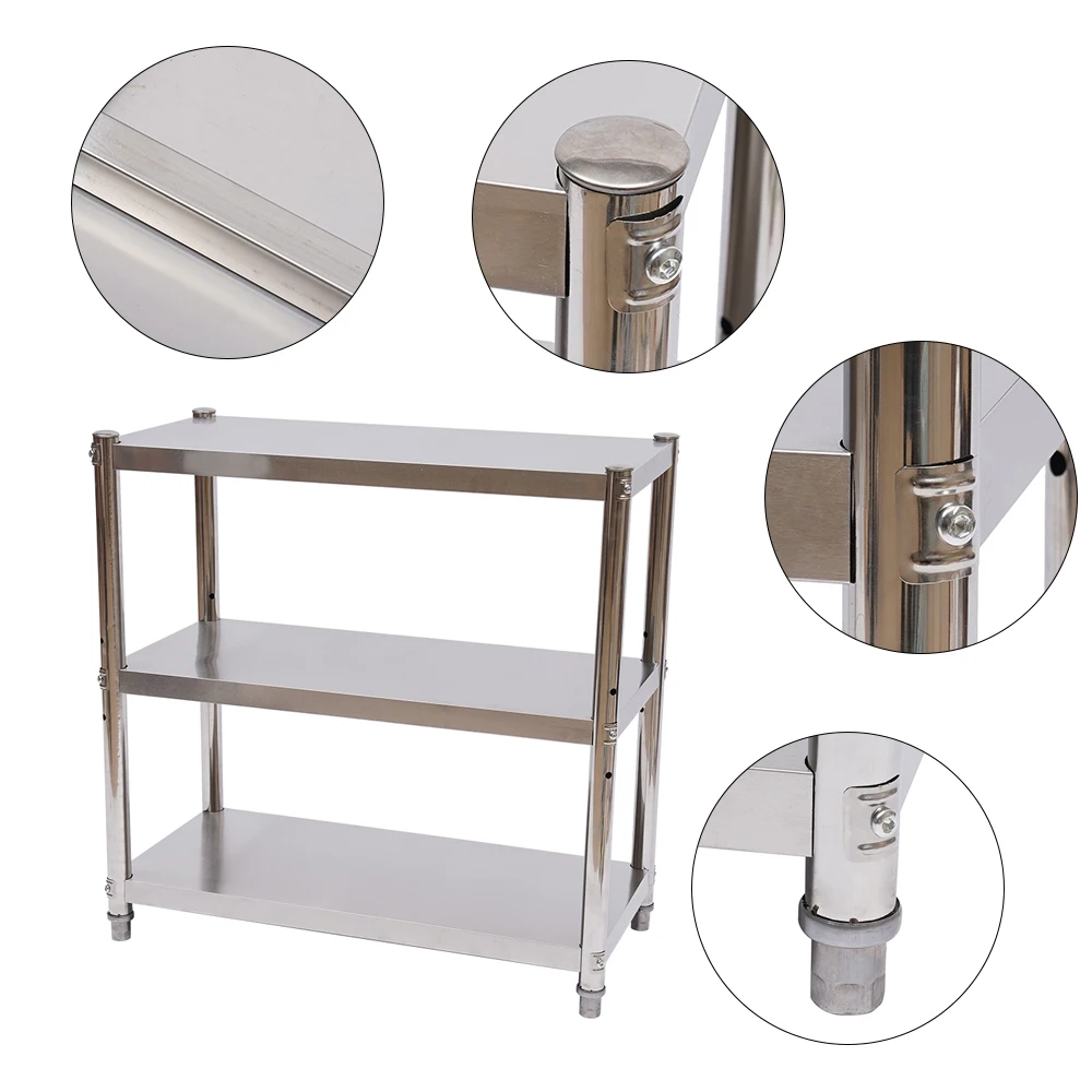 طاولة عمل متينة من الفولاذ الم - مراجعة Commercial Kitchen Prep Table With Storage وسعره