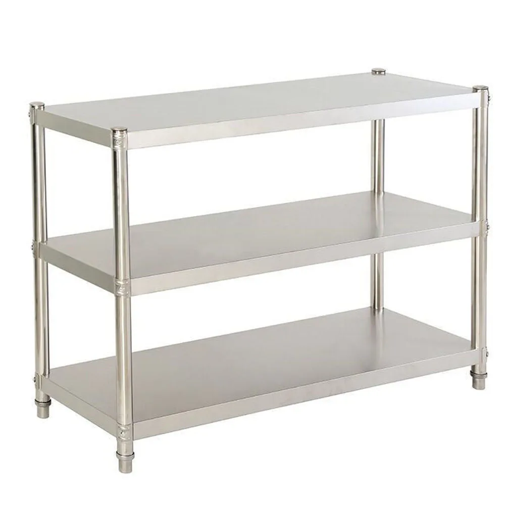 طاولة عمل متينة من الفولاذ الم - مراجعة Commercial Kitchen Prep Table With Storage وسعره