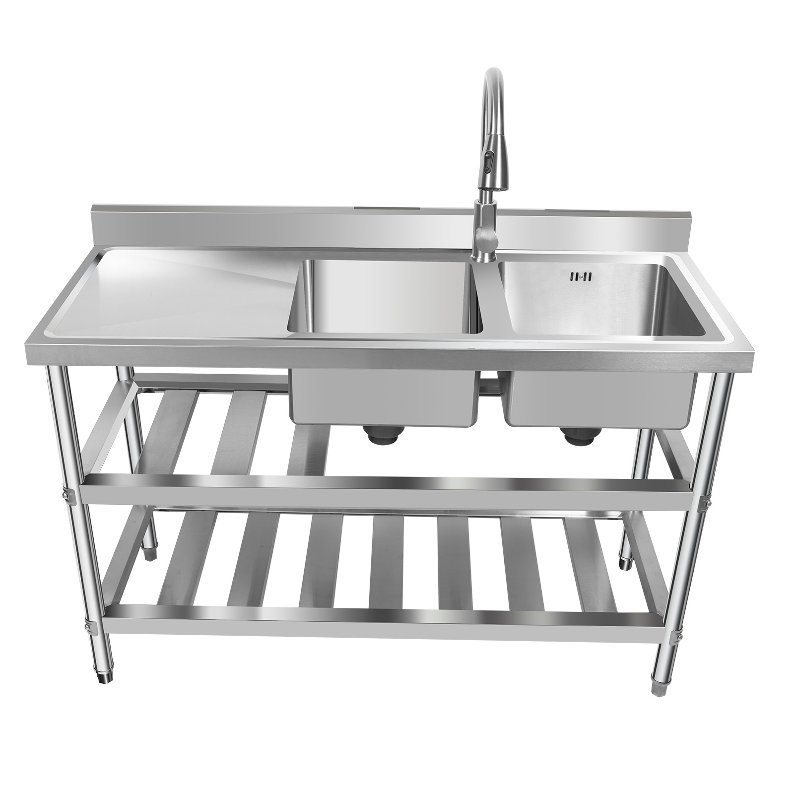 حوض مطبخ تجاري للمطاعم، حوض مز - مراجعة Commercial Kitchen Prep Table With Storage وسعره
