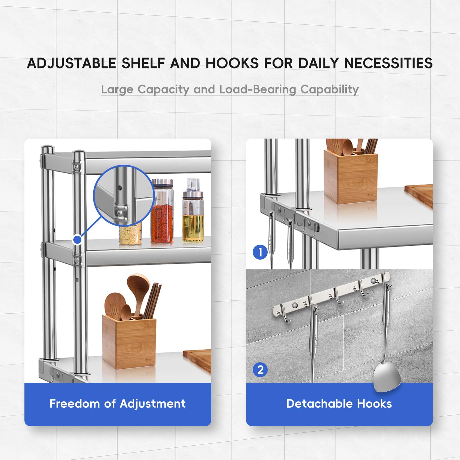طاولة عمل من الفولاذ المقاوم ل - مراجعة Commercial Kitchen Prep Table With Storage وسعره