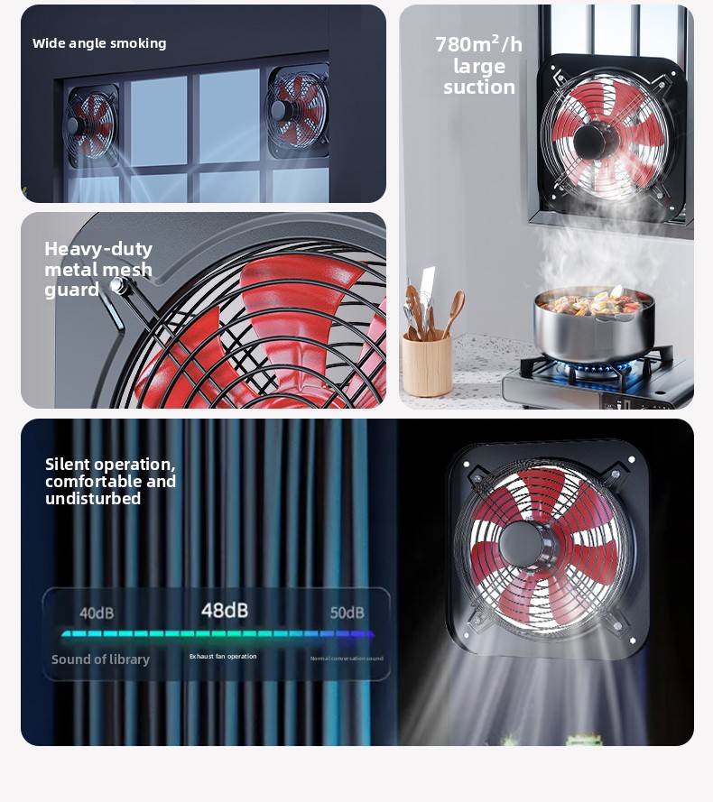 مروحة شفط قوية للمطبخ والمنزل  - مراجعة Commercial Kitchen Exhaust Fan وسعره