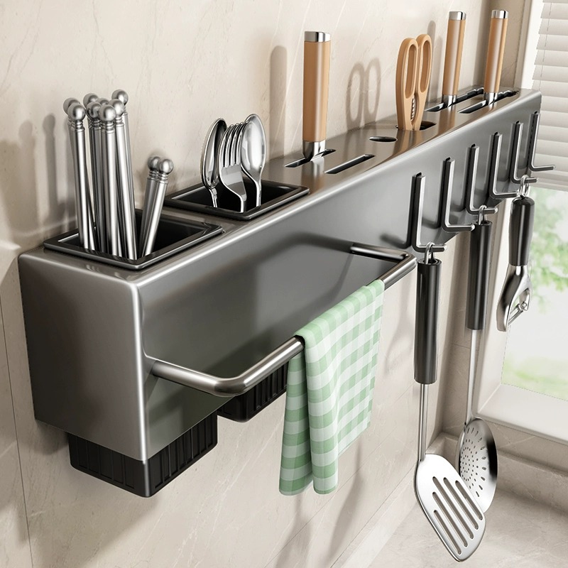 رف تخزين متعدد الوظائف للمطبخ  - مراجعة Commercial Kitchen Knife Holder وسعره