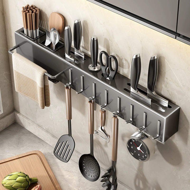 رف تخزين متعدد الوظائف للمطبخ  - مراجعة Commercial Kitchen Knife Holder وسعره
