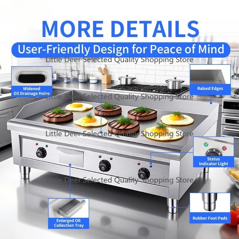 16 مللي متر معدات المطبخ التجا - مراجعة Commercial Kitchen Griddle وسعره