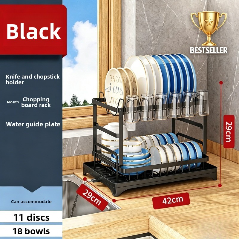 رف تجفيف أطباق مزدوج الطبقات ذ - مراجعة Commercial Kitchen Floor Drain وسعره
