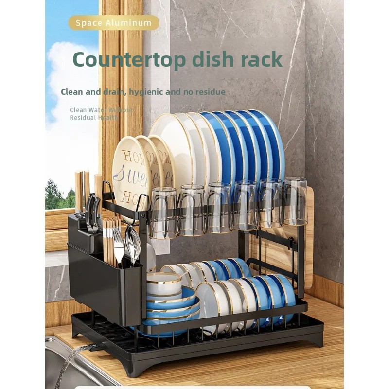 رف تجفيف أطباق مزدوج الطبقات ذ - مراجعة Commercial Kitchen Floor Drain وسعره