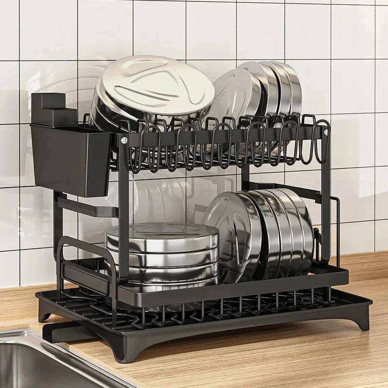 رف أطباق معدني فاخر ذو طبقتين  - مراجعة Commercial Kitchen Floor Drain وسعره