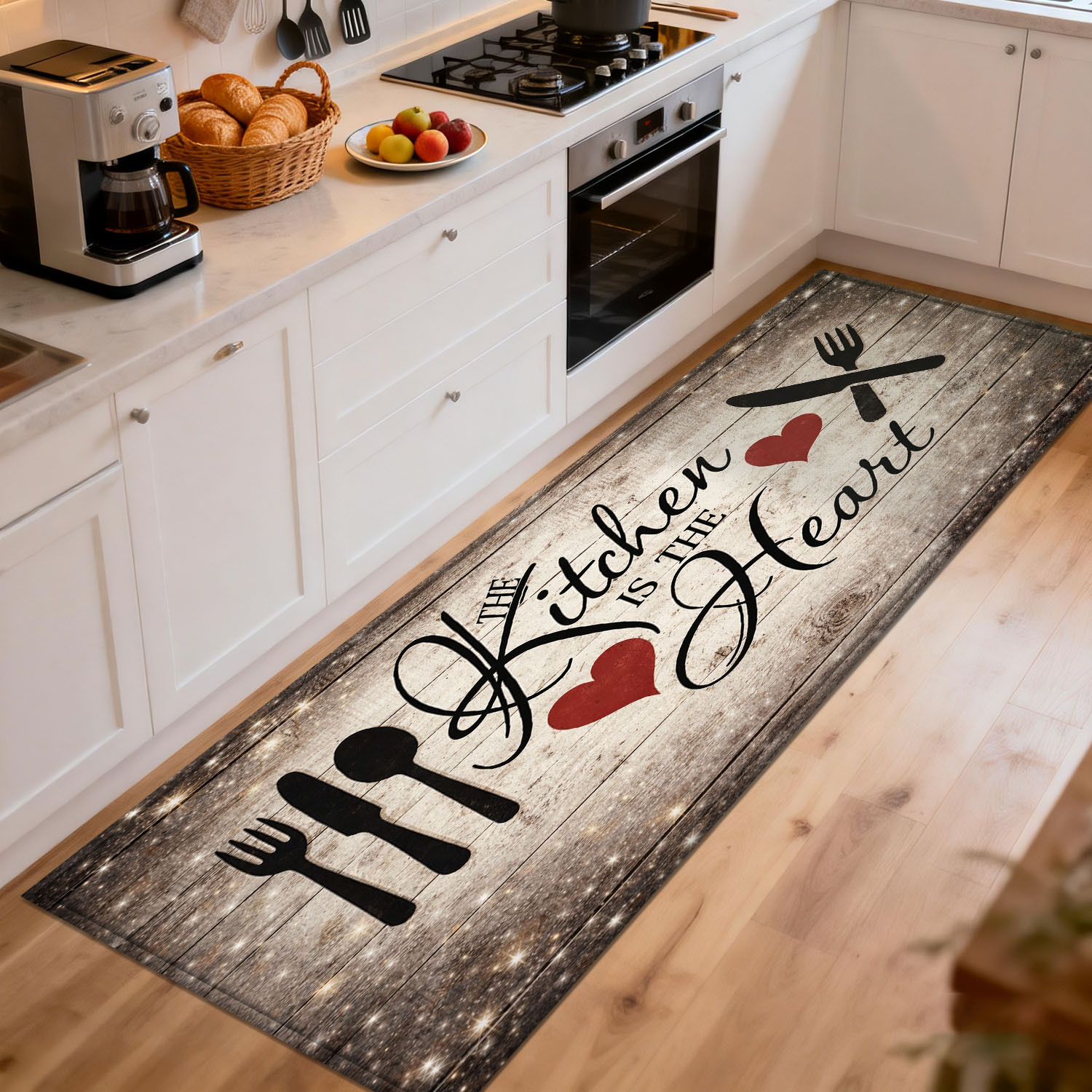 سجادة مطبخ خشبية ريفية بتصميم  - مراجعة Commercial Kitchen Quotes وسعره