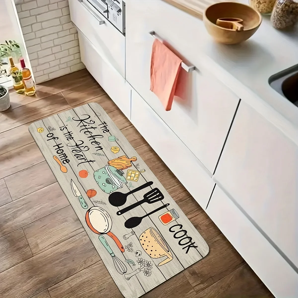 سجادة مطبخ ناعمة مزينة بطباعة  - مراجعة Commercial Kitchen Quotes وسعره