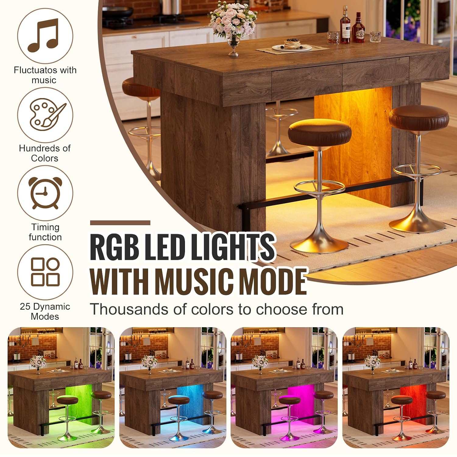 طاولة بار مستطيلة بطول 63 بوصة - مراجعة Commercial Kitchen And Bar وسعره