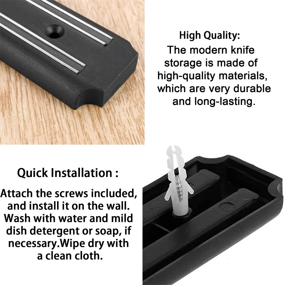 13 بوصة حامل سكاكين مغناطيسي ا - مراجعة Commercial Kitchen Knife Holder وسعره