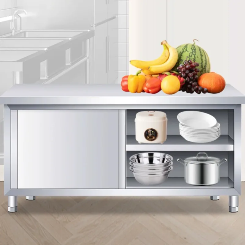 عربة بار من الفولاذ المقاوم لل - مراجعة Commercial Kitchen Prep Table With Storage وسعره