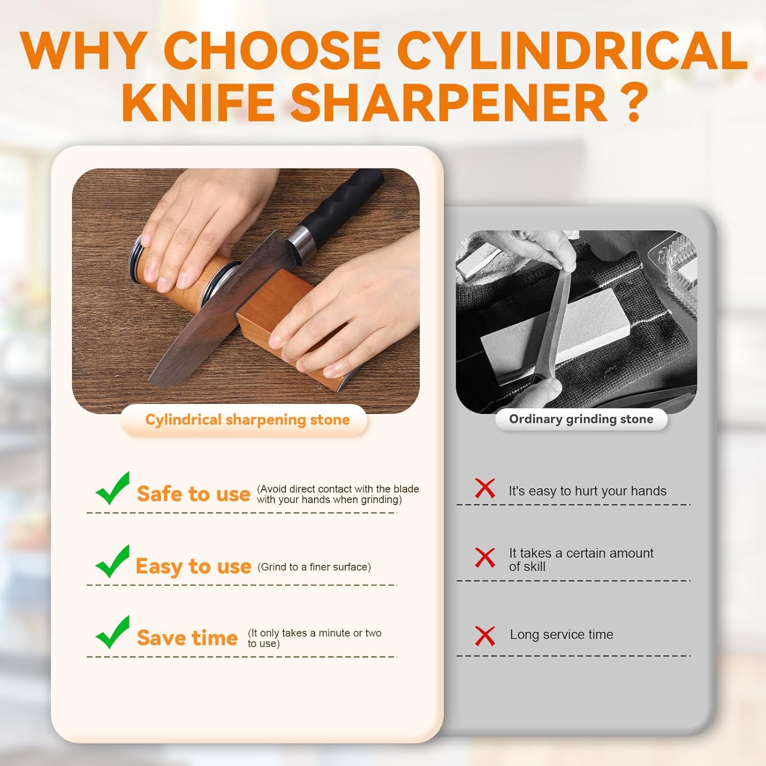 المتداول سكين مبراة حامل السكا - مراجعة Commercial Kitchen Knife Holder وسعره
